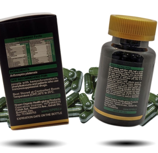 200 عدد کپسول جلبک اسپیرولینا اسپیرو