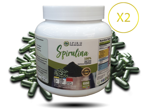 1200 عدد کپسول جلبک اسپیرولینا اسپیرو