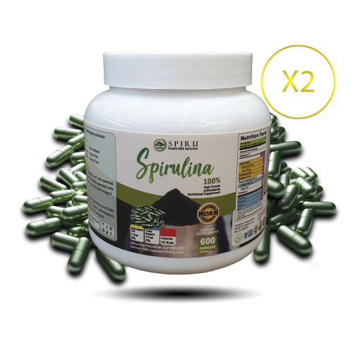 1200 عدد کپسول جلبک اسپیرولینا اسپیرو