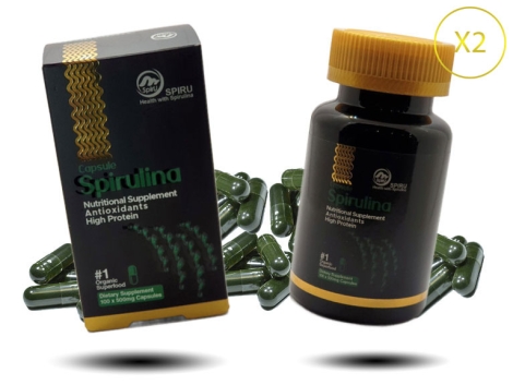 200 عدد کپسول جلبک اسپیرولینا اسپیرو