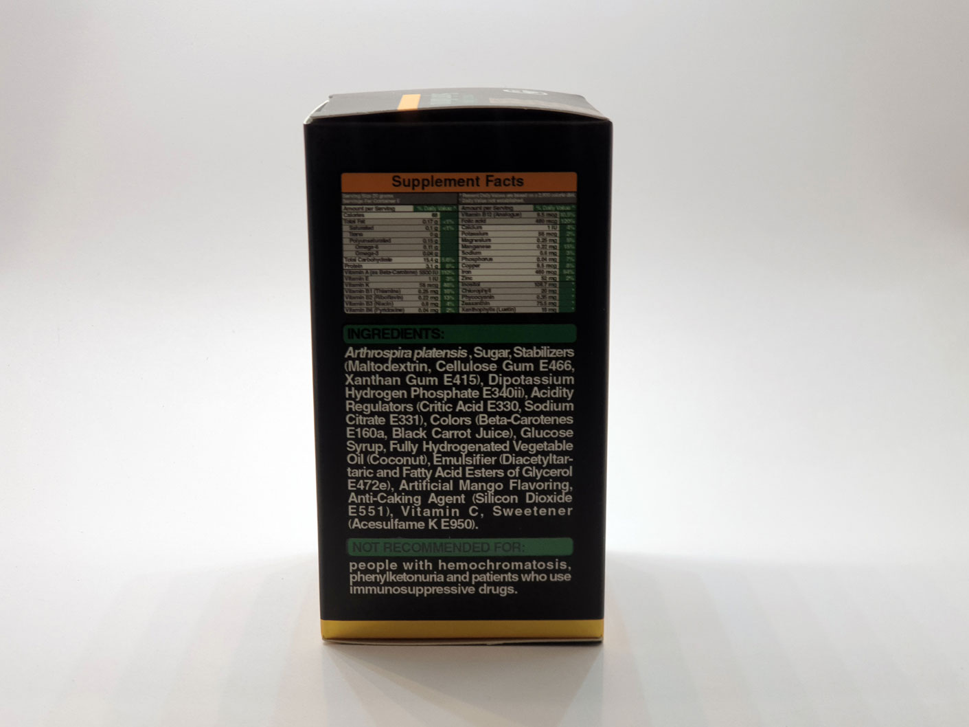 پودر جلبک اسپیرولینا با طعم انبه