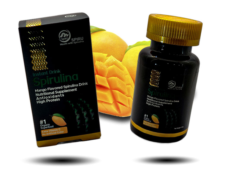 پودر جلبک اسپیرولینا با طعم انبه